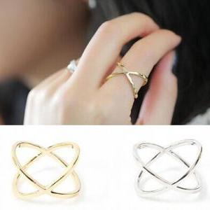 Cross The Three-dimensional Hollow Out Ring on Luulla